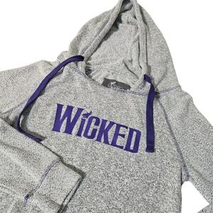 Green for Good Wicked Hoodie Womens XS Purple Organic Cotton Broadway Musical